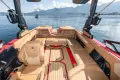 Bateau Nautique G23 rouge occasion pont central et banquettes