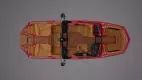 Bateau Nautique G23 rouge occasion vue 3d dessus