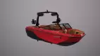 Bateau Nautique G23 rouge occasion vue 3d latérale