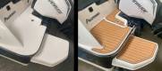 Pads antidérapant effet bois pour bateau avant après