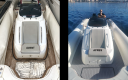 Pads antidérapant gris pour bateau avant après