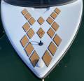 pads nautiques brun pont avant coque