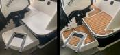 Pads antidérapant effet bois pour bateau avant après 2